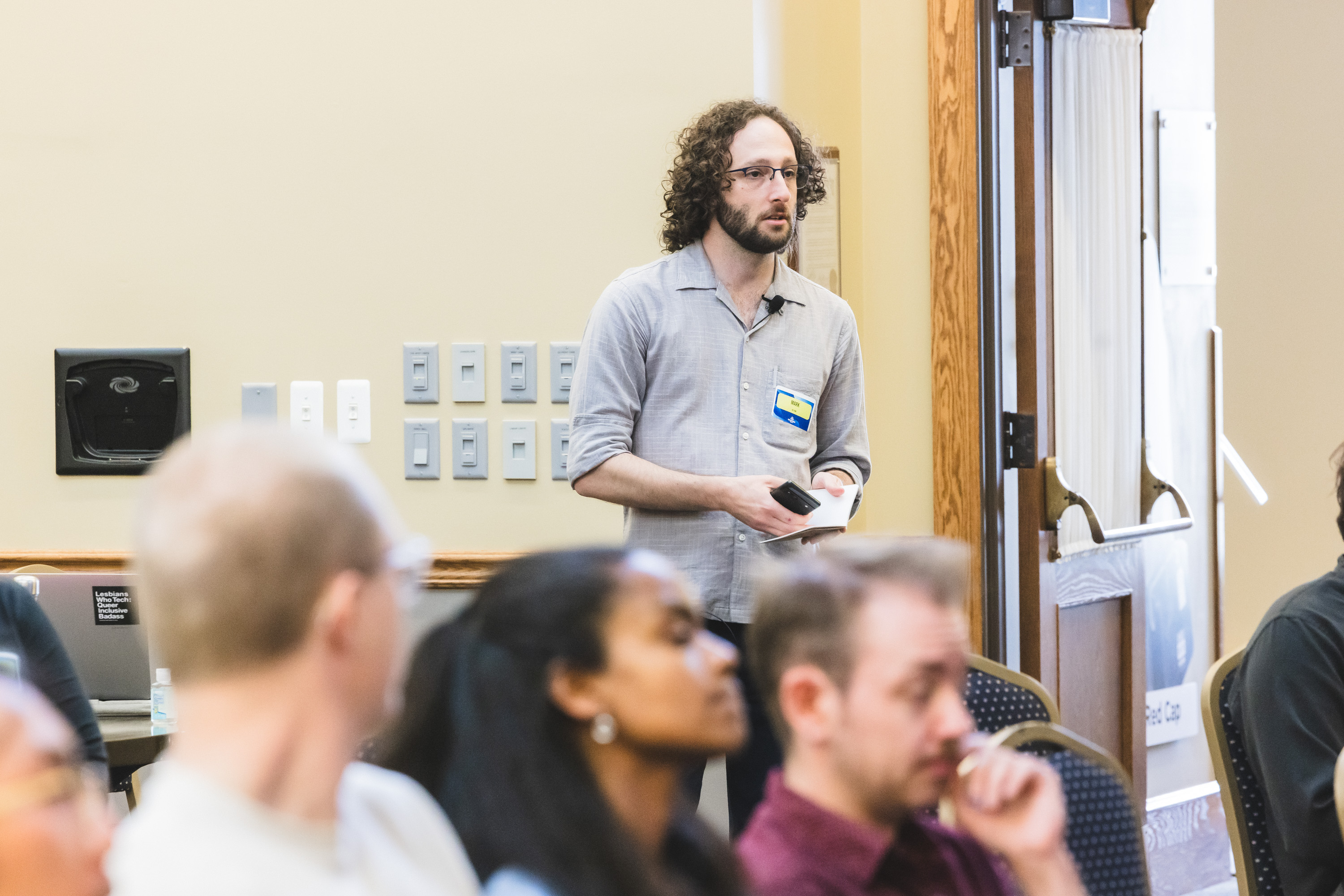 Mark facilitating a workshop